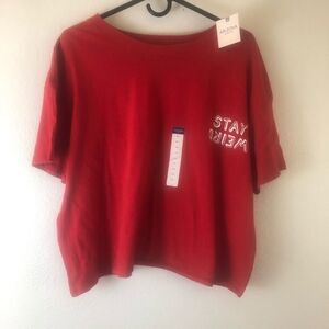 Arizona Short Sleeve Stay Weird Red T-Shirt XXL